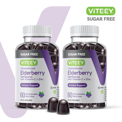 Viteey Sambucus Elderberry Gummies packaging showing 120 gummies.