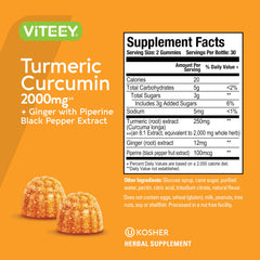 Viteey gummies showcasing peach flavor and soft chew