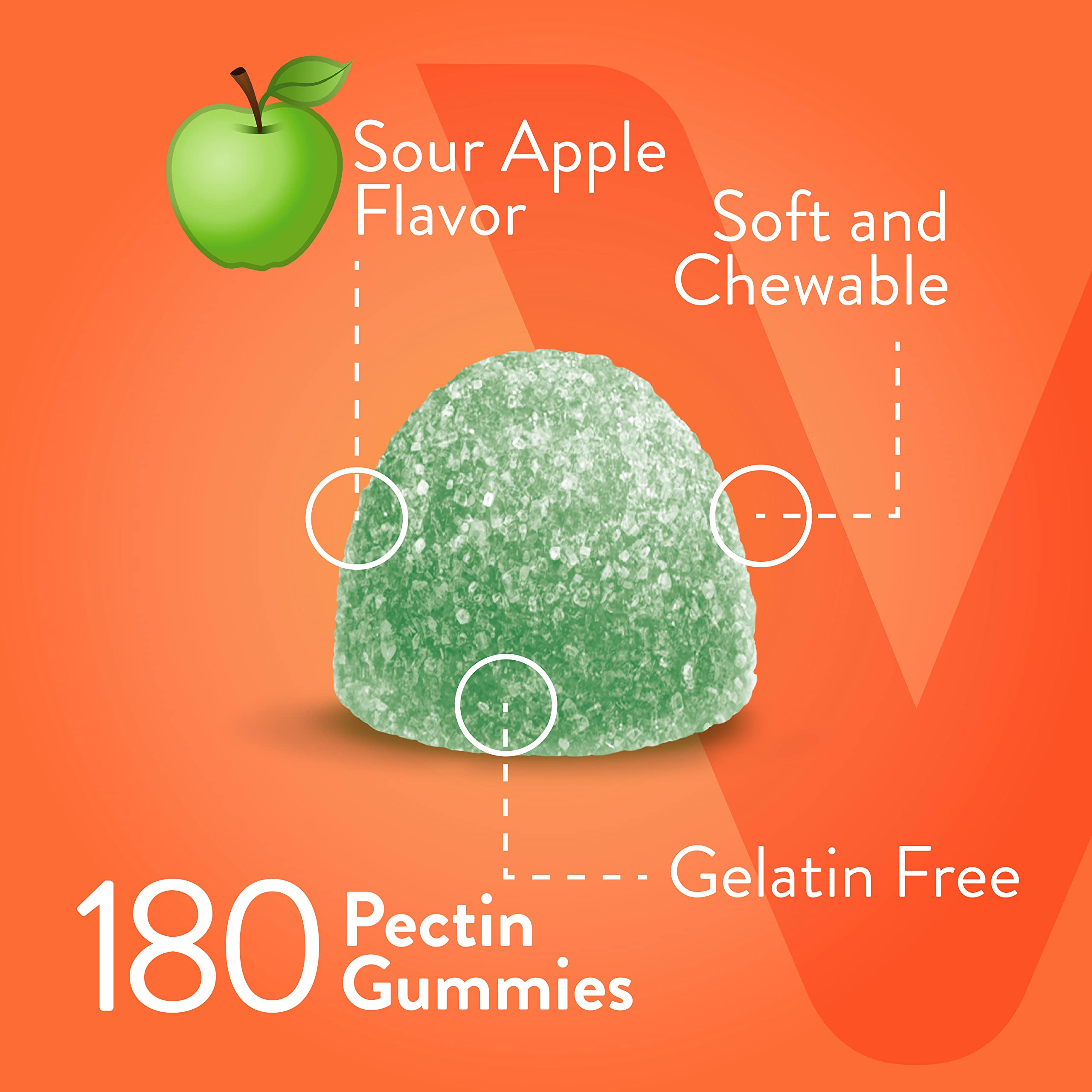 Vegan, gelatin-free and gluten-free label on packaging.
