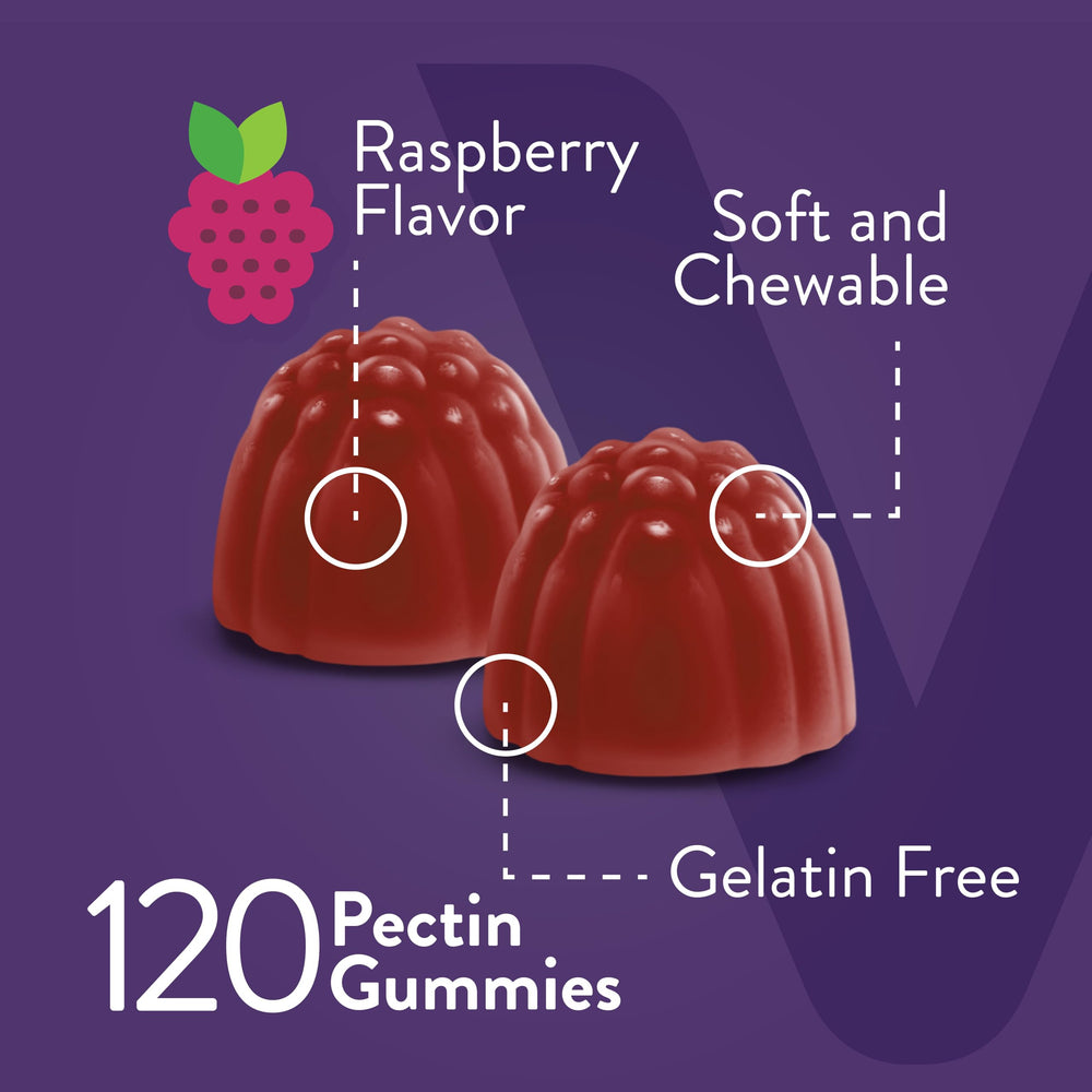 Viteey Immune Support Gummies in bottle close-up, 120 gummies for ongoing wellness.