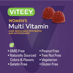 Viteey gummies on kitchen counter for convenient daily use.