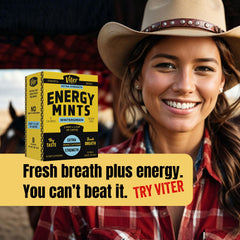 Viter Energy with B vitamins graphic showcases energy support.