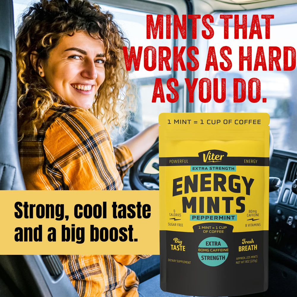 Viter Energy mints on a desk ideal for study and focus