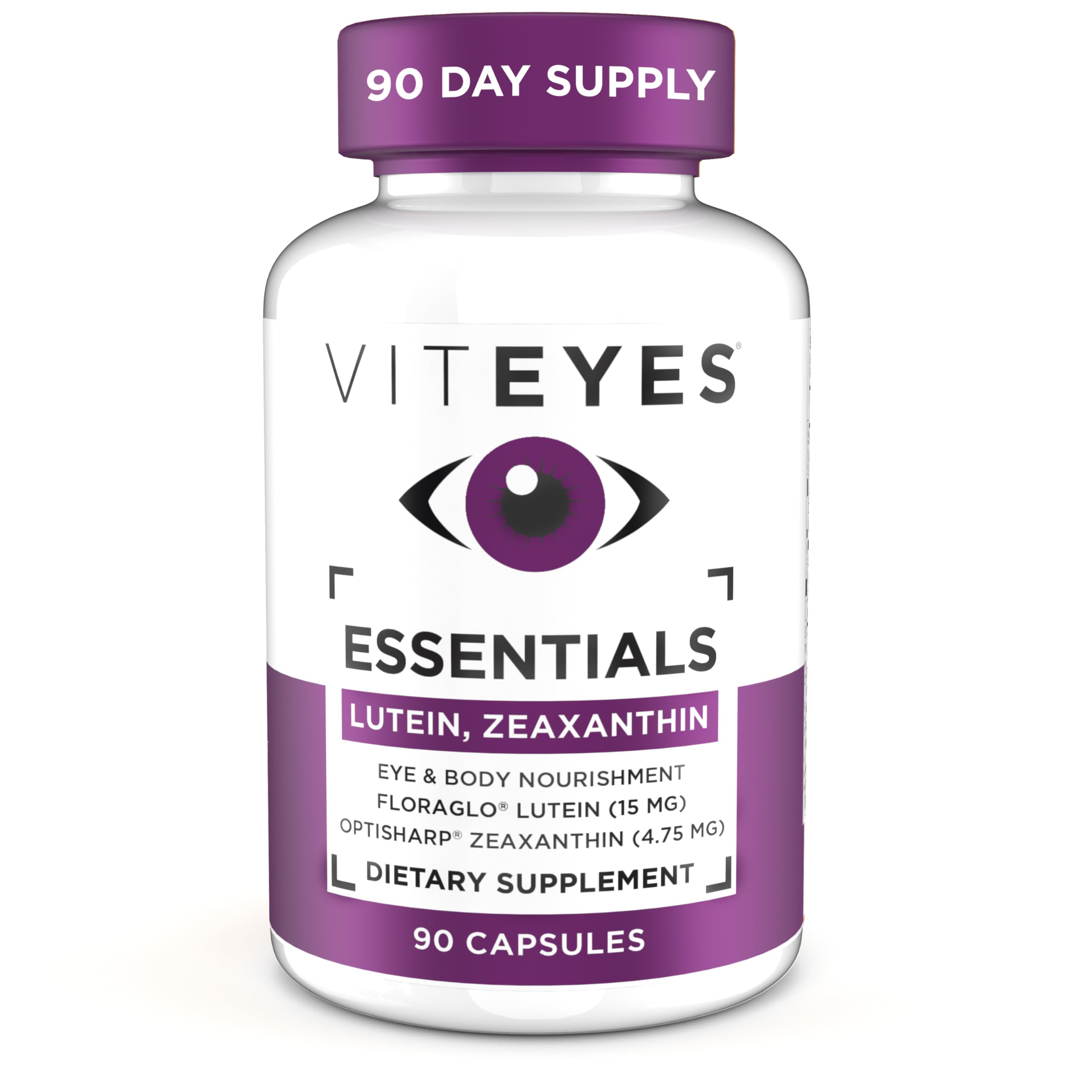 Viteyes Essentials bottle front label highlighting macular support.