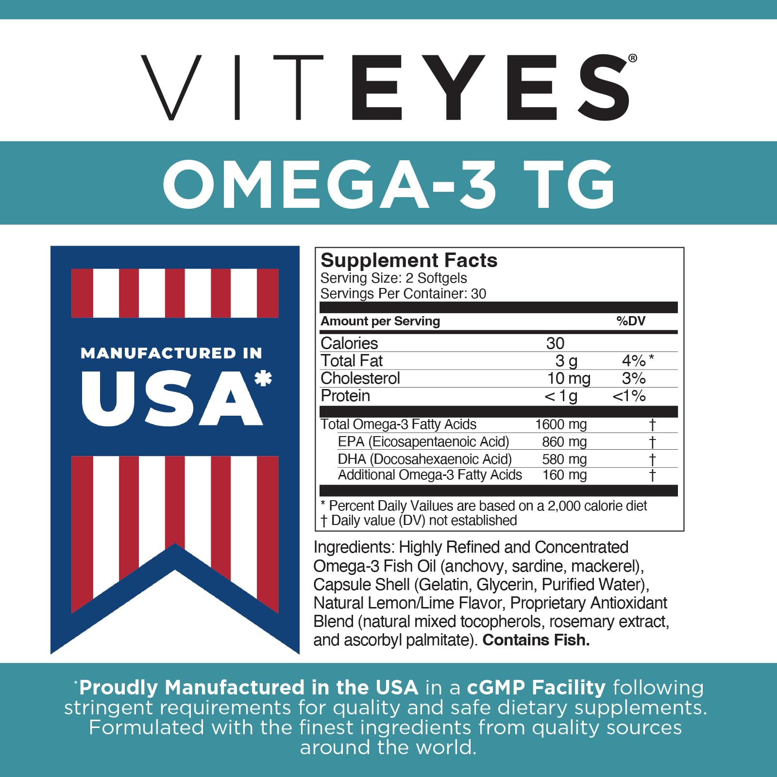 Viteyes Omega-3 TG bottle on kitchen counter for easy daily routine