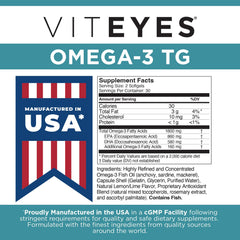 Viteyes Omega-3 TG bottle on kitchen counter for easy daily routine