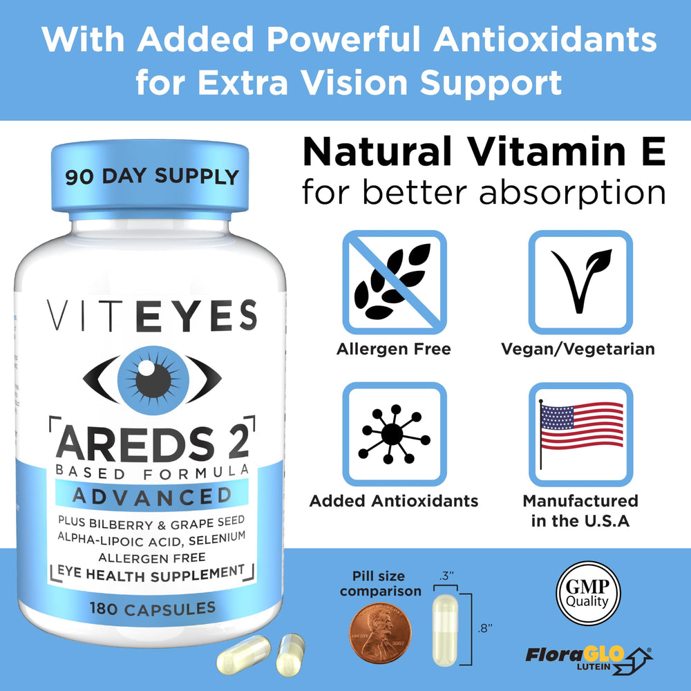 Viteyes zinc copper vitamin C formula for eye nutrition.