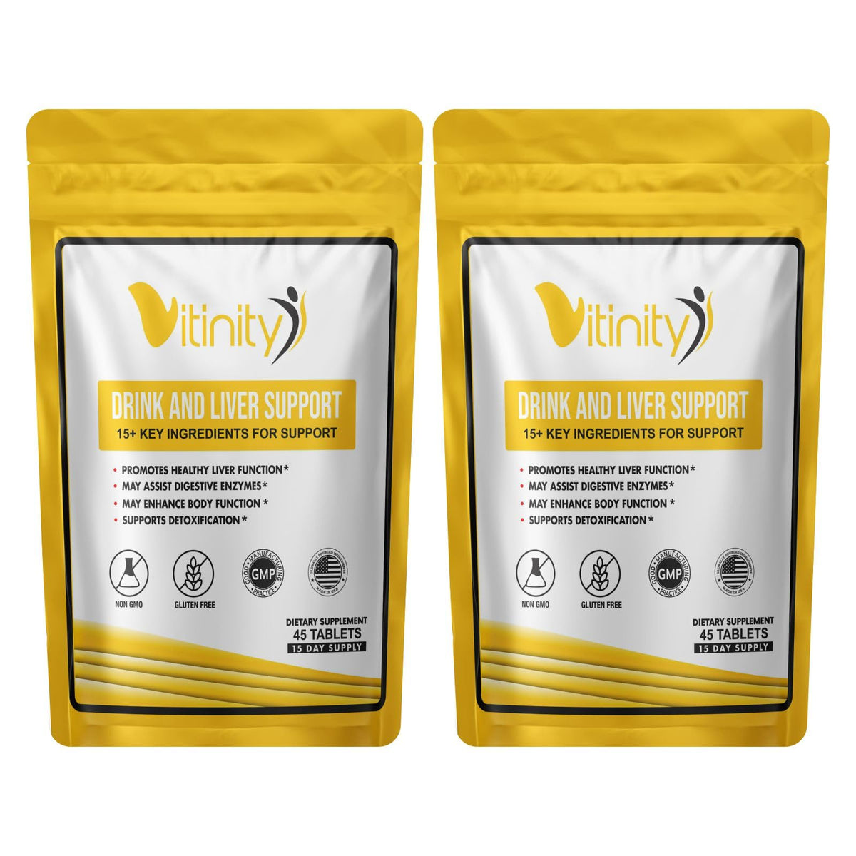 Vitinity Anti-Drink bottle label highlighting craving support potential.