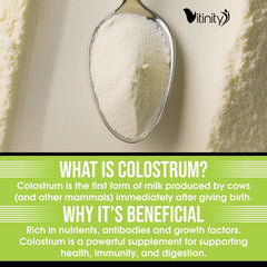 VITINITY morning routine shot with colostrum powder