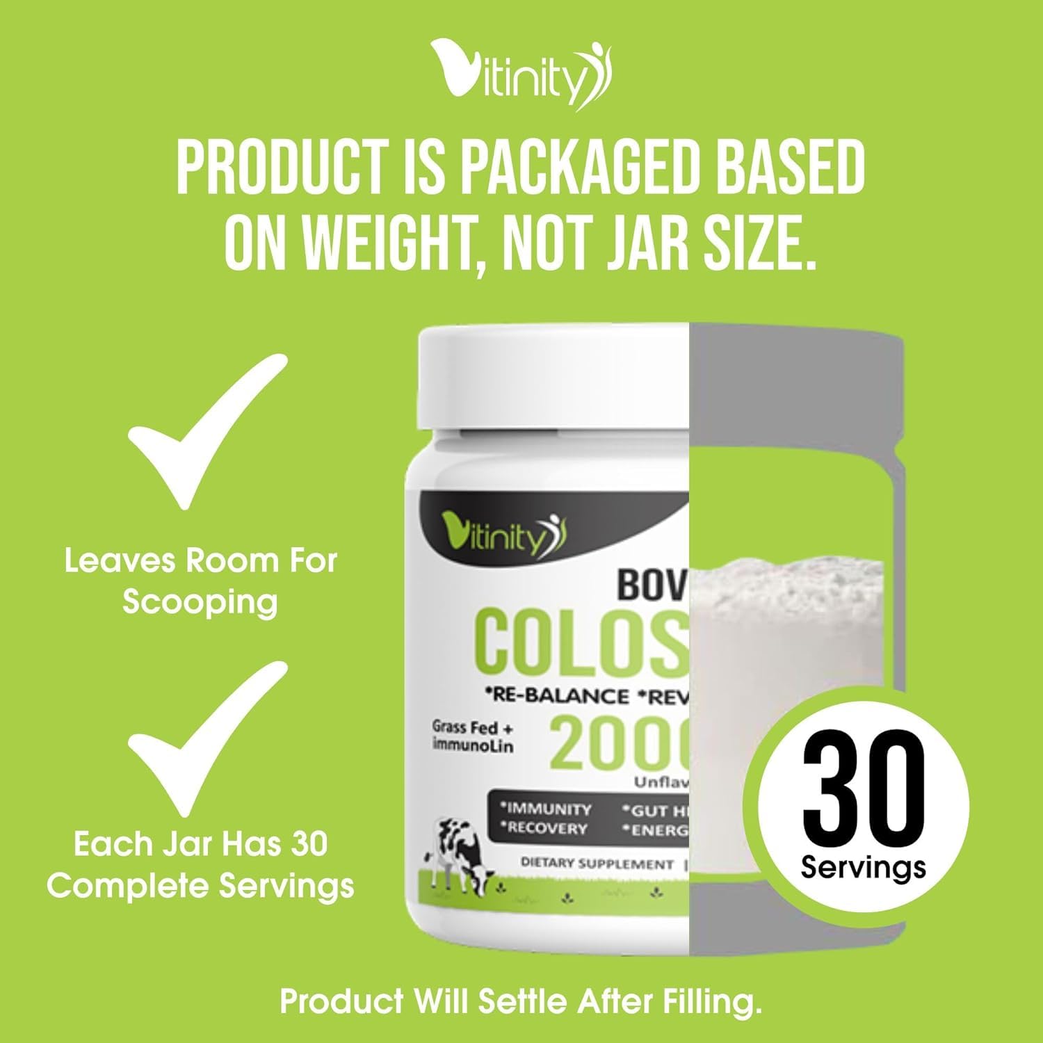 VITINITY powder added to smoothie for everyday wellness