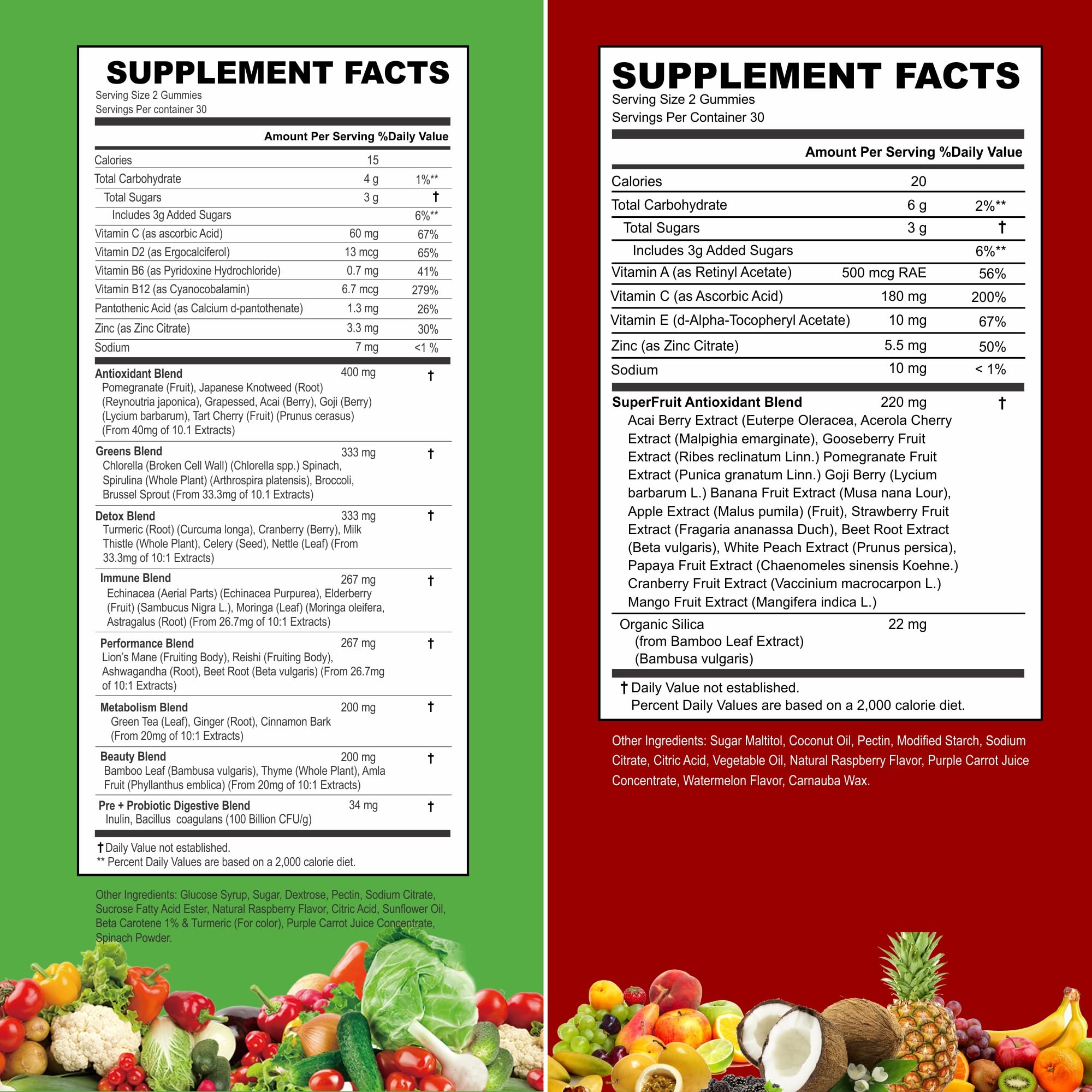 VITINITY veggie gummies bottle close-up highlighting greens-forward chew for daily wellness