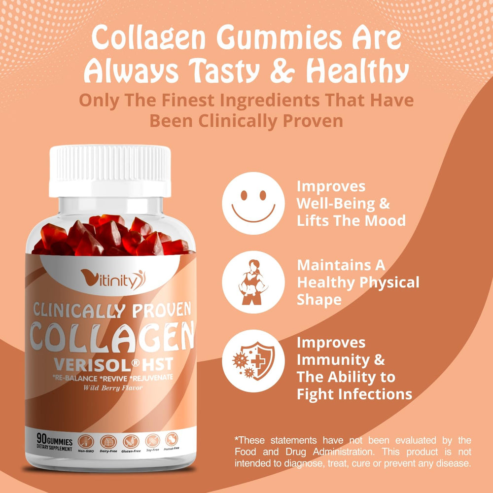 Serving size scoop beside gummies indicates daily portion for routine.