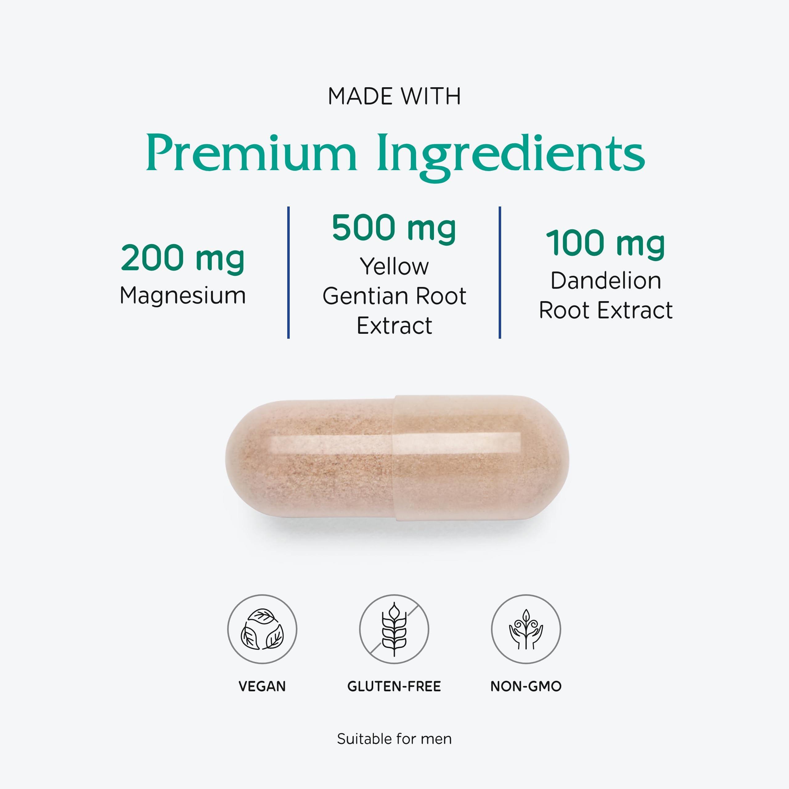 Vitanica Colon Motility Blend label front emphasizes vegan colon support with natural ingredients