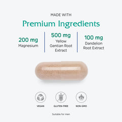 Vitanica Colon Motility Blend label front emphasizes vegan colon support with natural ingredients