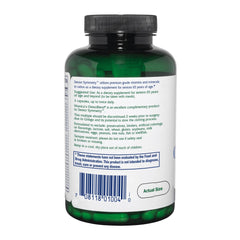 Vitanica Senior Symmetry capsules closeup, plant based formula for daily use.