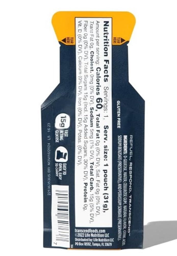Vitonus glucose gels fit in pockets for quick energy on the go