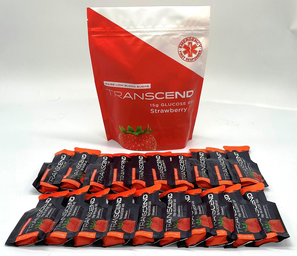Vitonus Strawberry Gels pack front showing bright packaging for quick on-the-go energy.