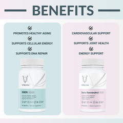 VITRUVIN Longevity trans-resveratrol close-up suggesting antioxidant support possibilities.