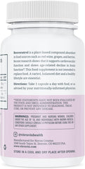 VITRUVIN bottle back label listing gluten-free and non-GMO features.