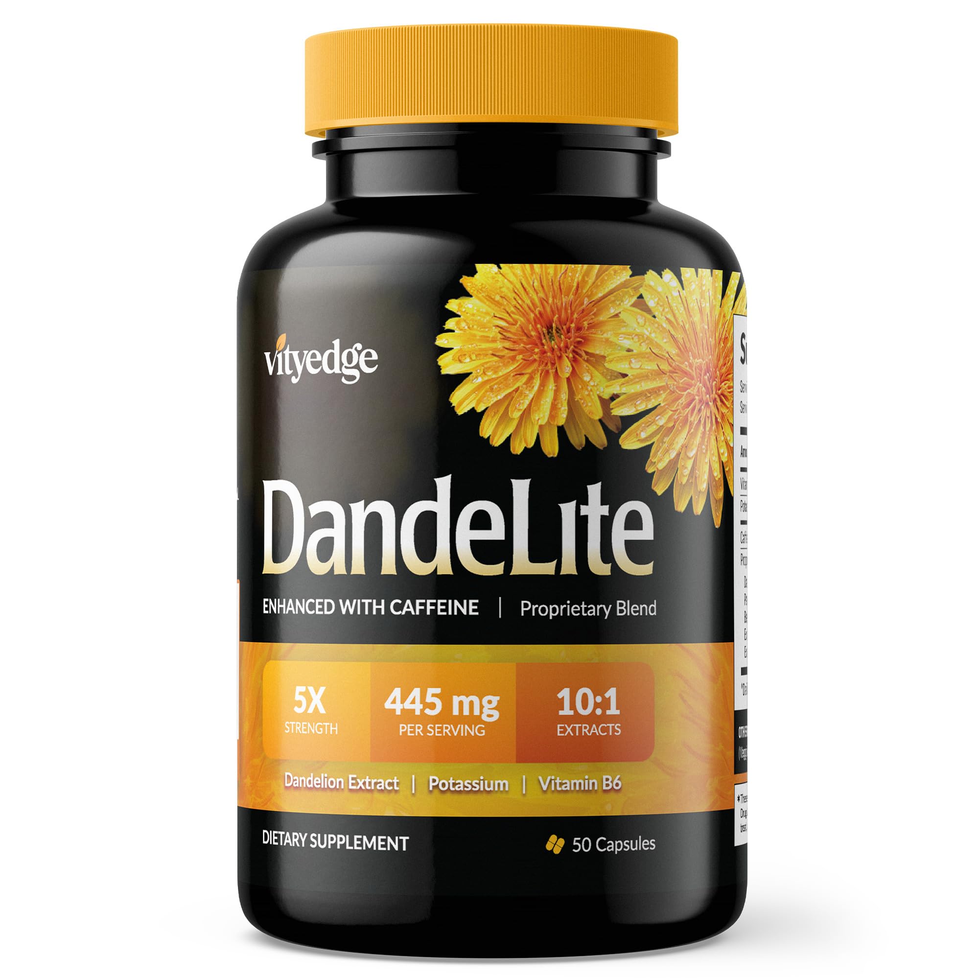 Vityedge bottle front view signaling daily swelling relief and support