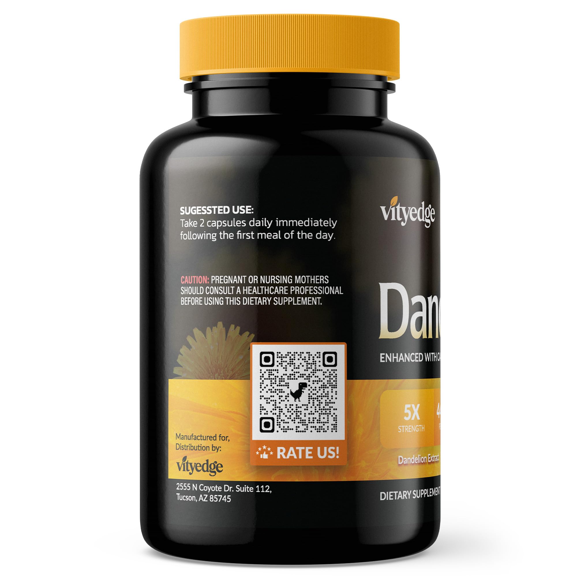 Morning routine with water and capsules on the counter