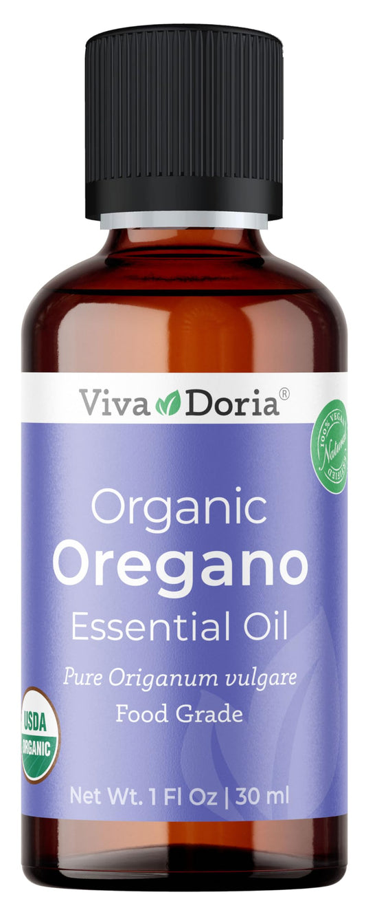 Viva Doria Oregano Oil bottle, pure and potent for aromatherapy and cooking