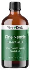 Viva Doria pine needle essential oil bottle front for diffusers and refreshing scents