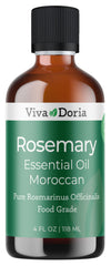 Viva Doria Rosemary Essential Oil bottle front view, premium aroma for diffusing.