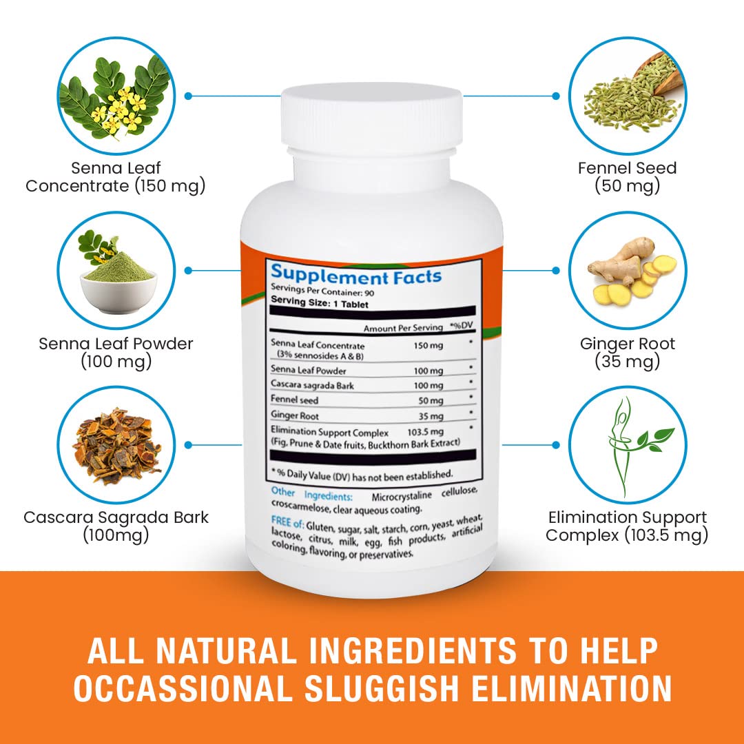 Lifestyle scene suggesting bloating relief use case with natural laxative blend