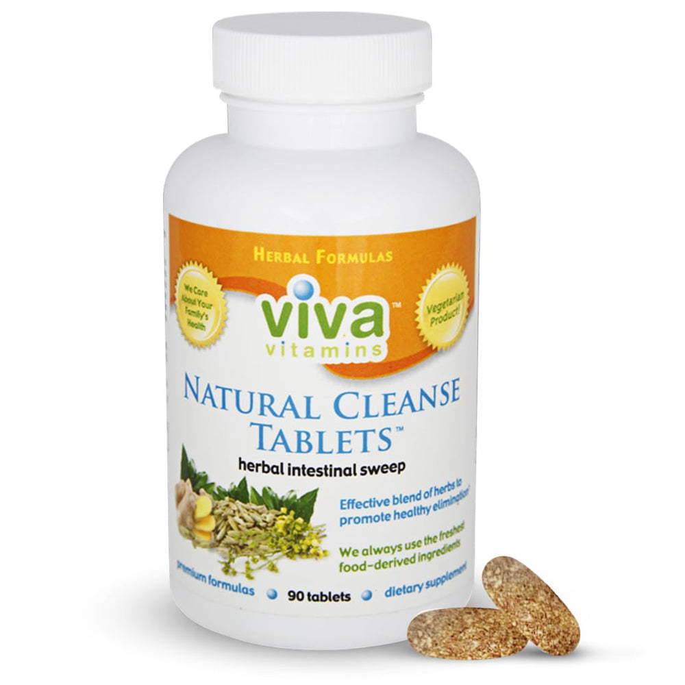 Natural Cleanse tablets close-up for gentle stool softening and digestion