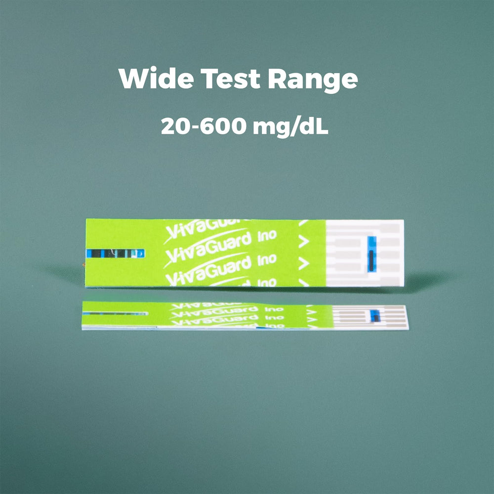 Vivaguard Ino strips require no coding and only 0.8 µL blood