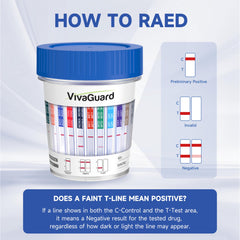 VivaGuard sealed foil pouch keeps each test fresh and ready.