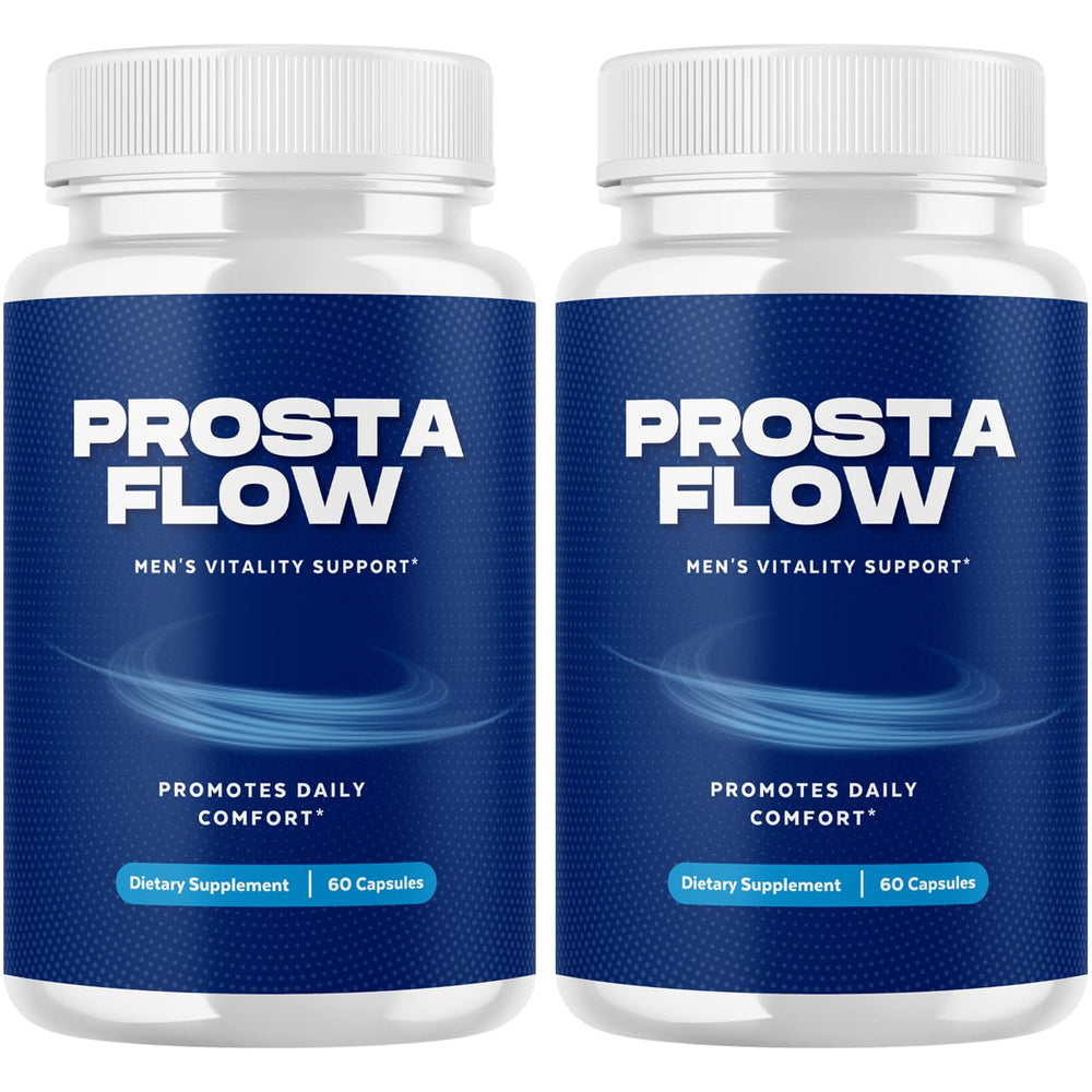 VIVALIS ProstaFlow capsules bottle front demonstrates daily prostate wellness support.