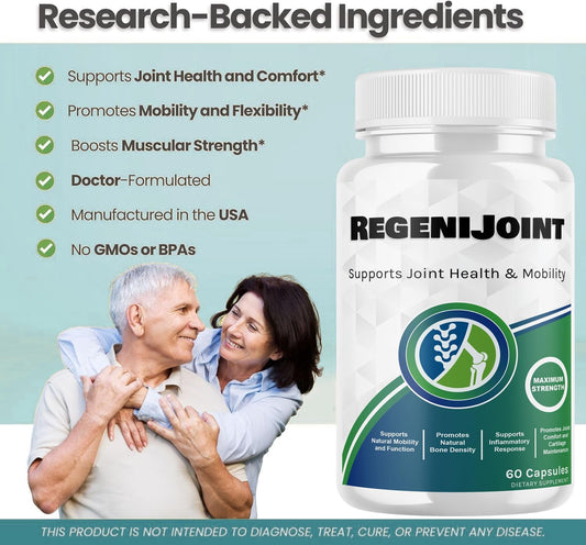 VIVALIS RegeniJoint capsules close-up highlighting joint support.