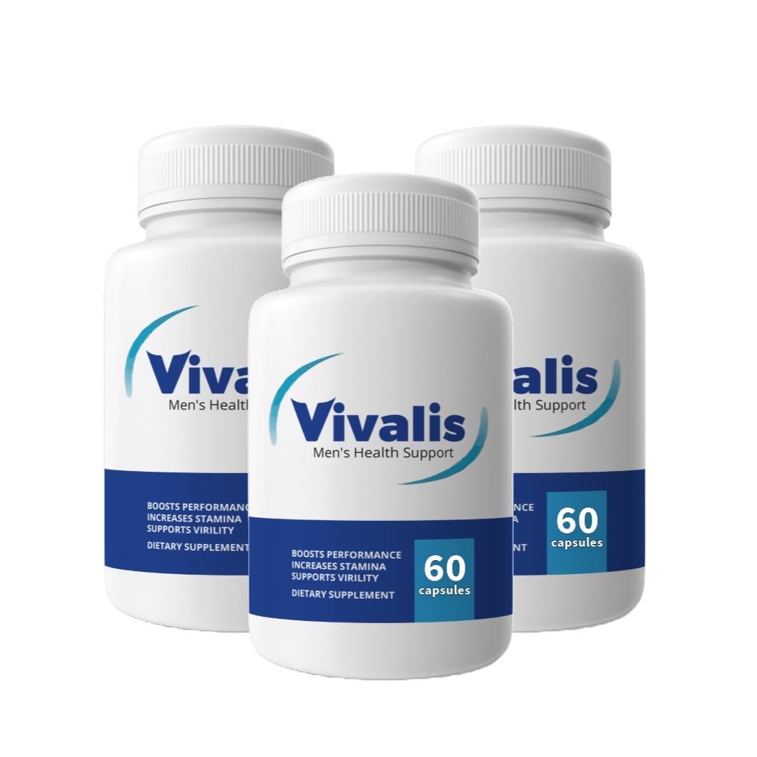 VIVALIS three-pack capsules on a white surface for convenient daily use.
