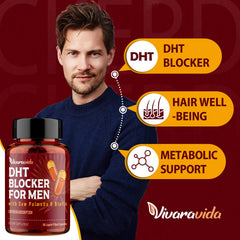 Biotin tablets from Vivaravida DHT Blocker for hair health support
