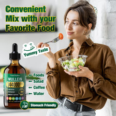Packaging of VivaVitalize Mullein Drops 4oz bottle