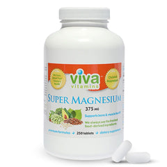 Viva Vitamins Super Magnesium bottle close-up for daily mineral support