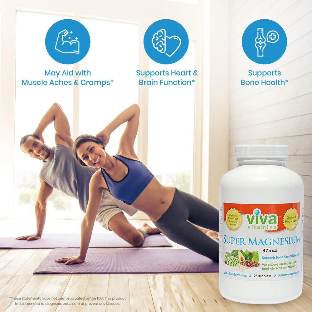 Viva Vitamins Super Magnesium ingredients panel highlighting freshness