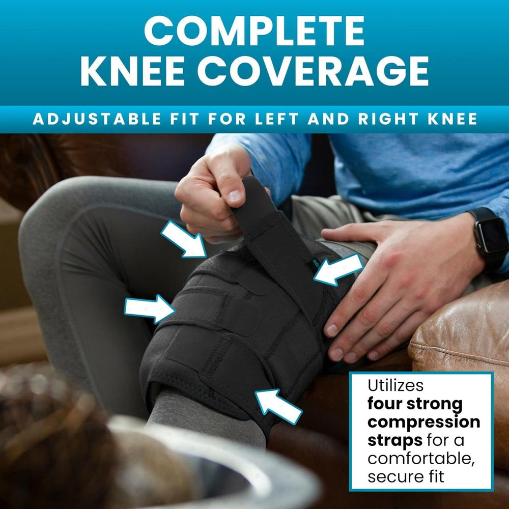 Vive Knee Ice Pack with removable gel packs for hot or cold therapy