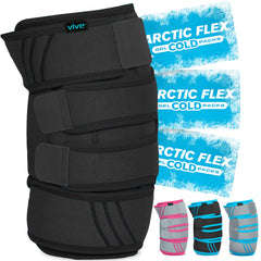 Vive Knee Ice Pack Wrap front view for targeted cold therapy and knee comfort