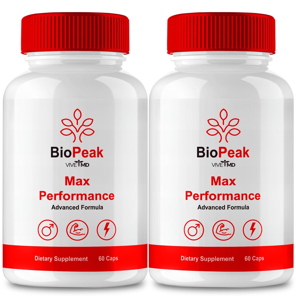 VIVE MD BioPeak capsules front view for daily wellness support