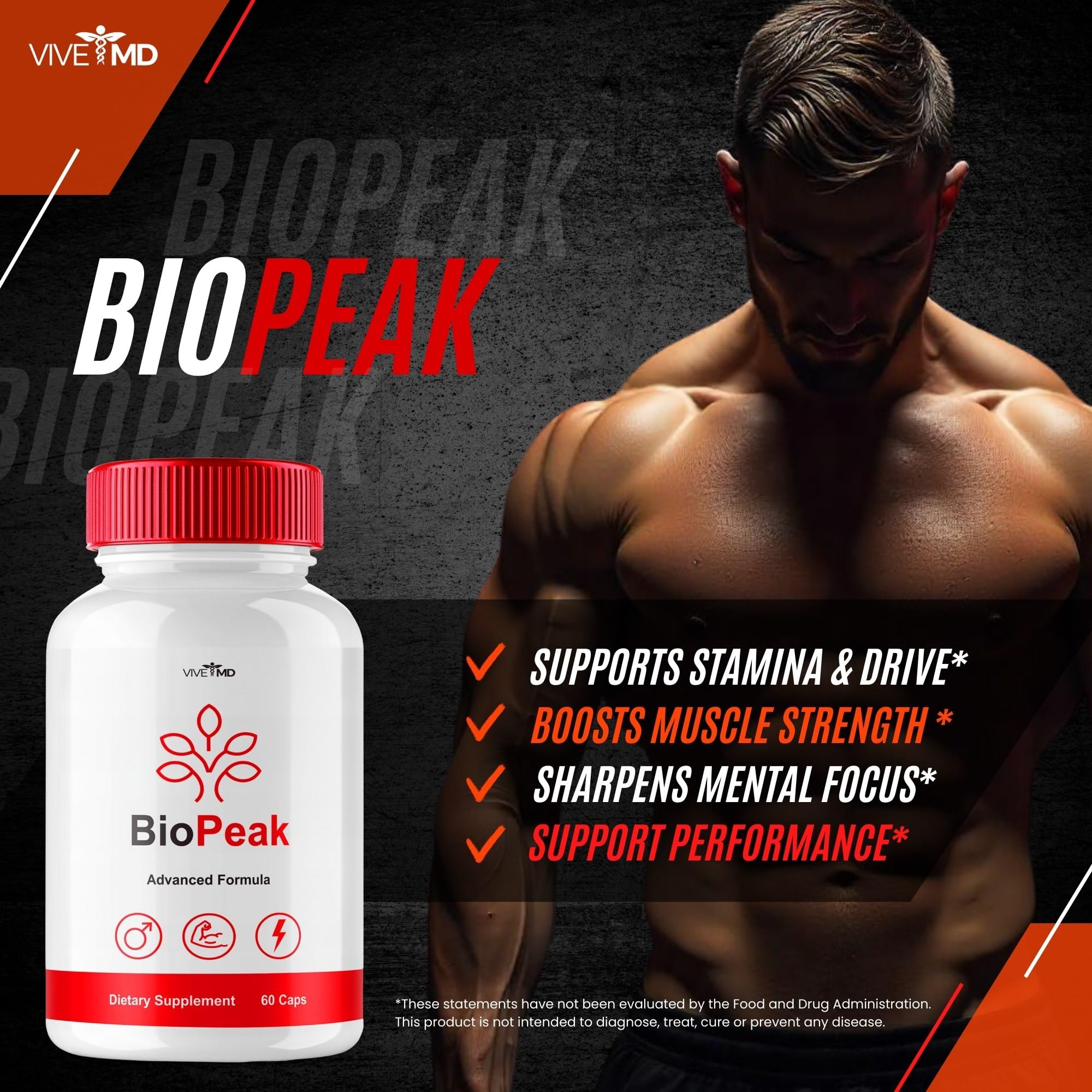 VIVE MD BioPeak pill dispense scene demonstrating portion control
