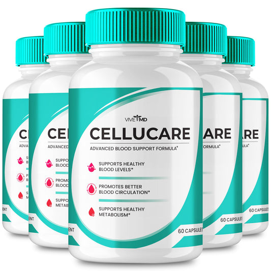 VIVE MD Cellucare pills bottle front view for daily blood support