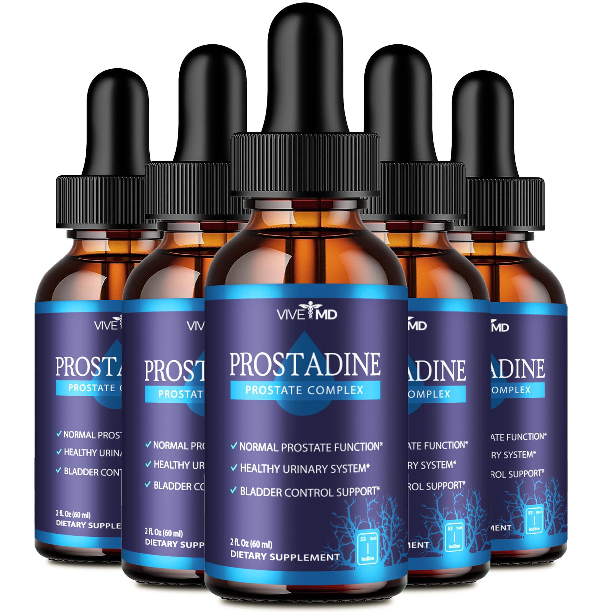 VIVE MD Prostadine Drops bottle for easy daily dosage and targeted support.