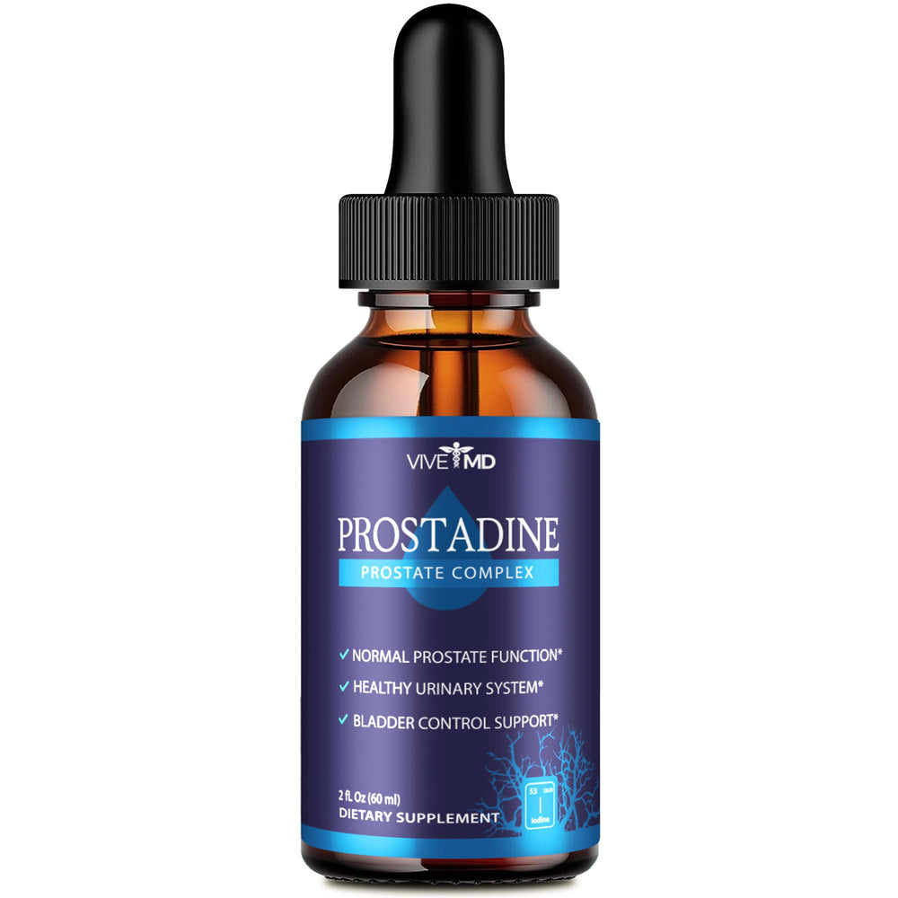 VIVE MD Prostadine drops bottle ready for daily use in a simple routine