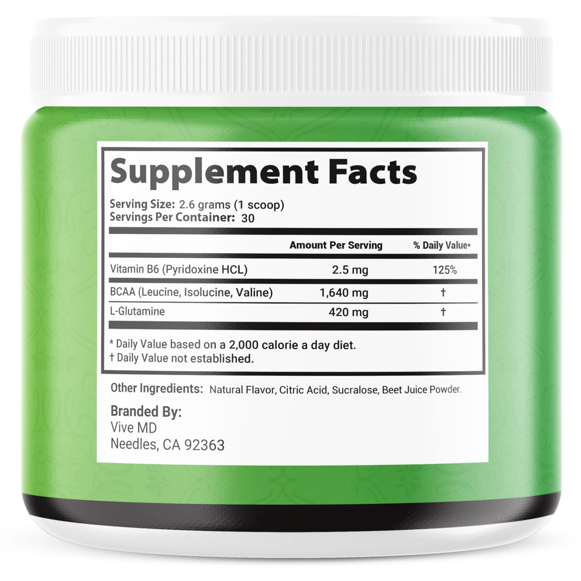 VIVE MD Tonic Greens scoop ready to mix into a shake for sustained vigor.