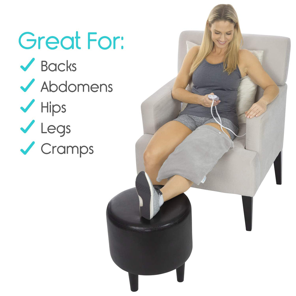 Vive moist heating pad moist-heat sheet supports deeper heating.