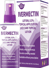 VivelysZoa ivermectin lotion bottle for home lice treatment, convenient 4 oz size