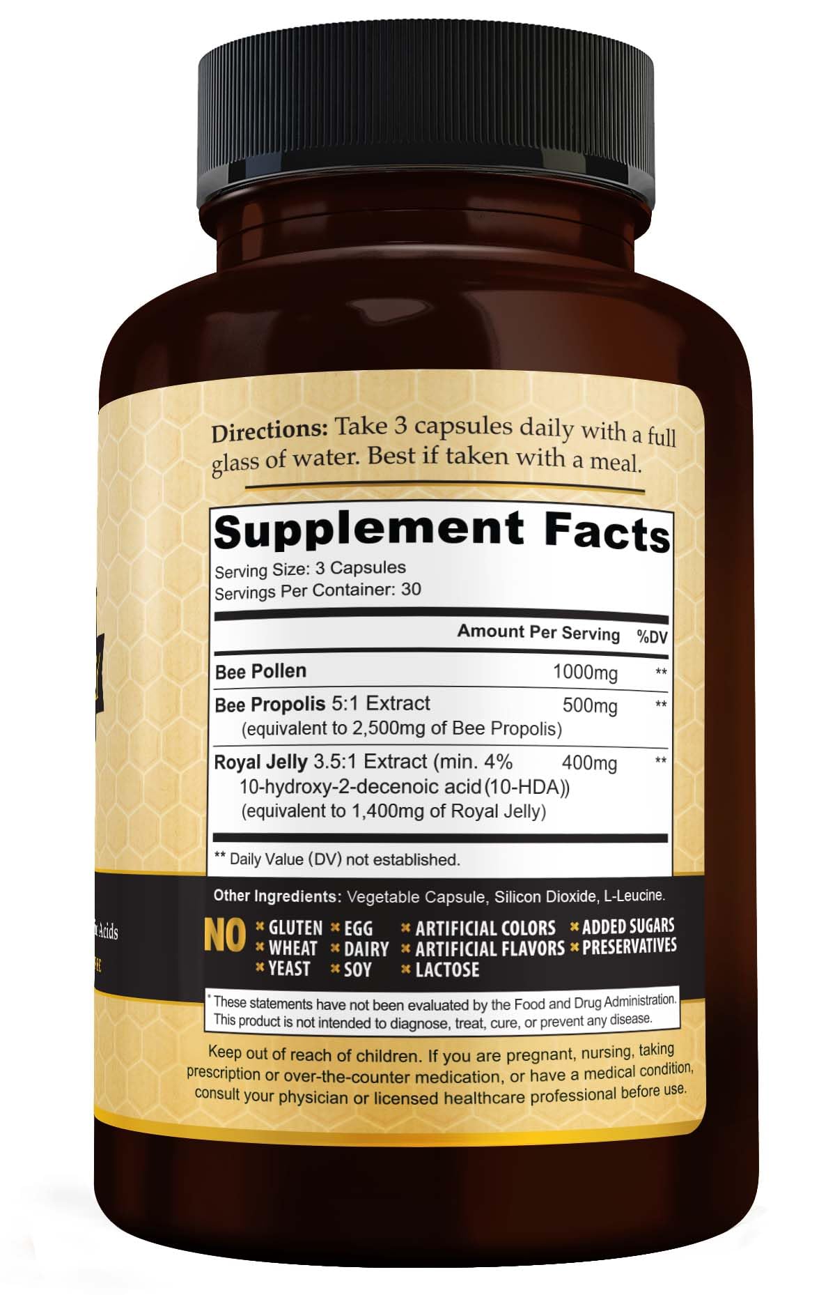 Vivid Health Nutrition immune boost royal jelly bottle displaying high potency formula for everyday wellness.